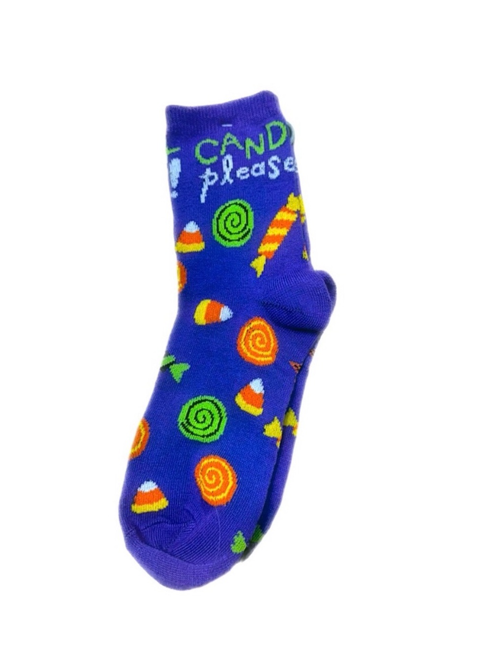 Women's Purple Halloween Candy Socks - Crew, NWT